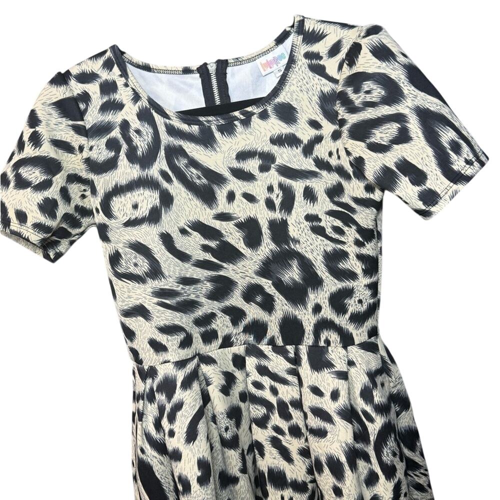 LuLaRoe Black and Cream Leopard Dress